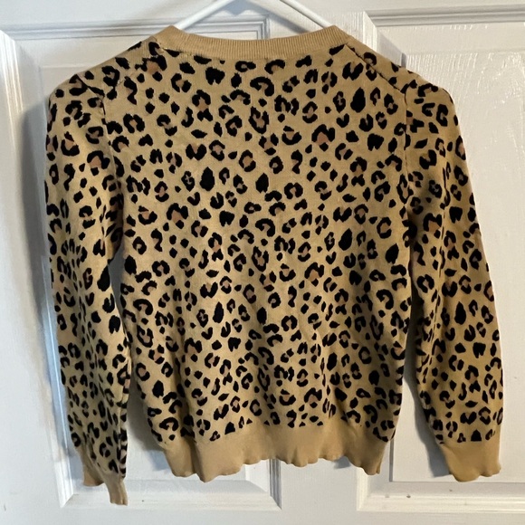 Crewcuts Tan and Black Leopard Print Sweater - Picture 2 of 3
